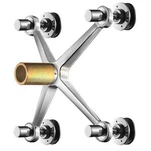 Rustfritt stål Glass Spider